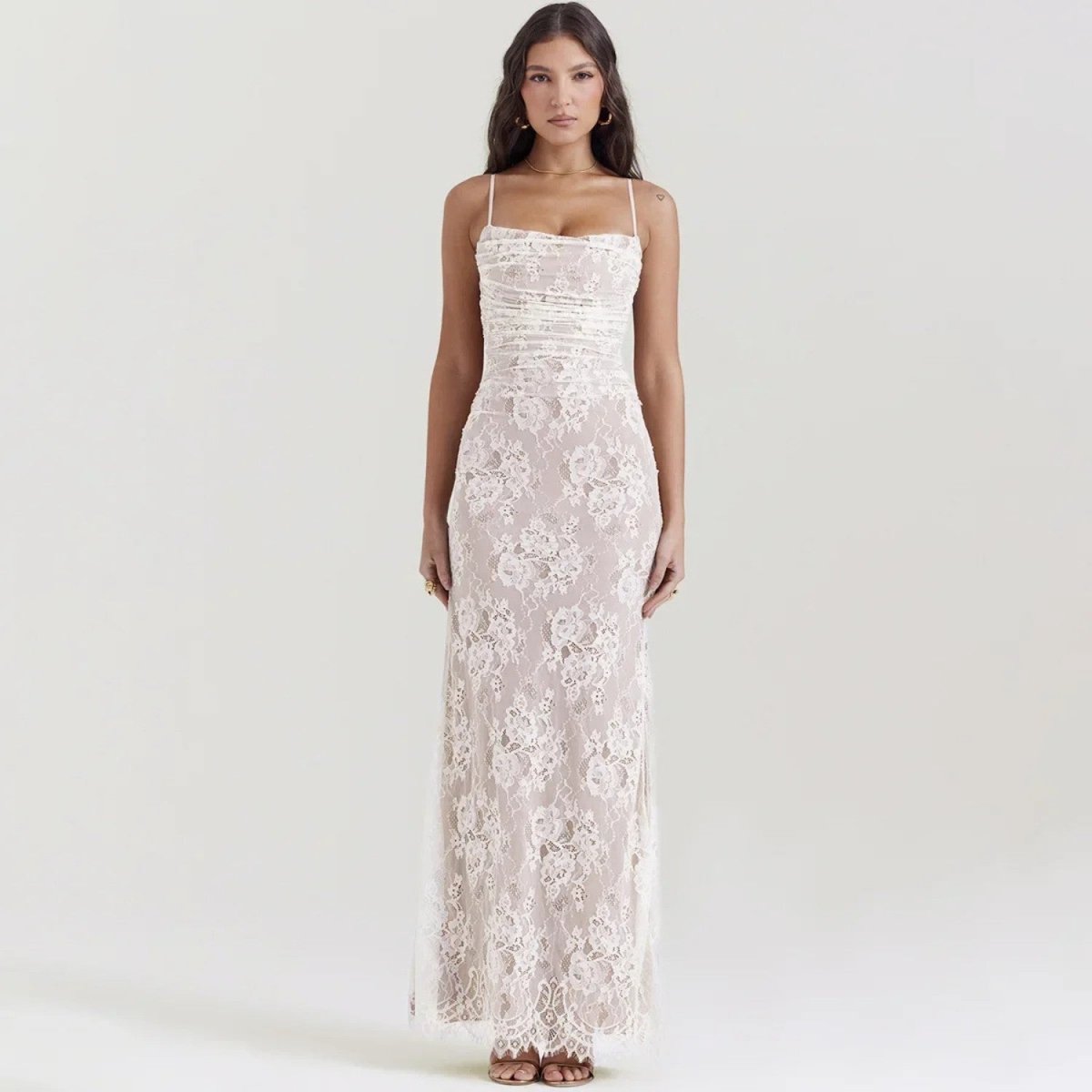 Elegant Lace Maxi Dress - Maxi Dress - Wild Eye Vision