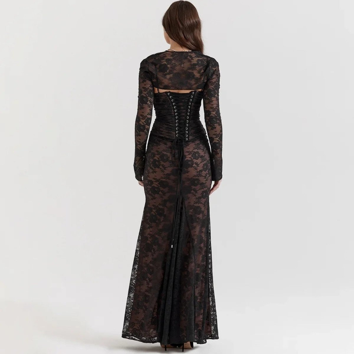Elegant Lace Maxi Dress - Maxi Dress - Wild Eye Vision