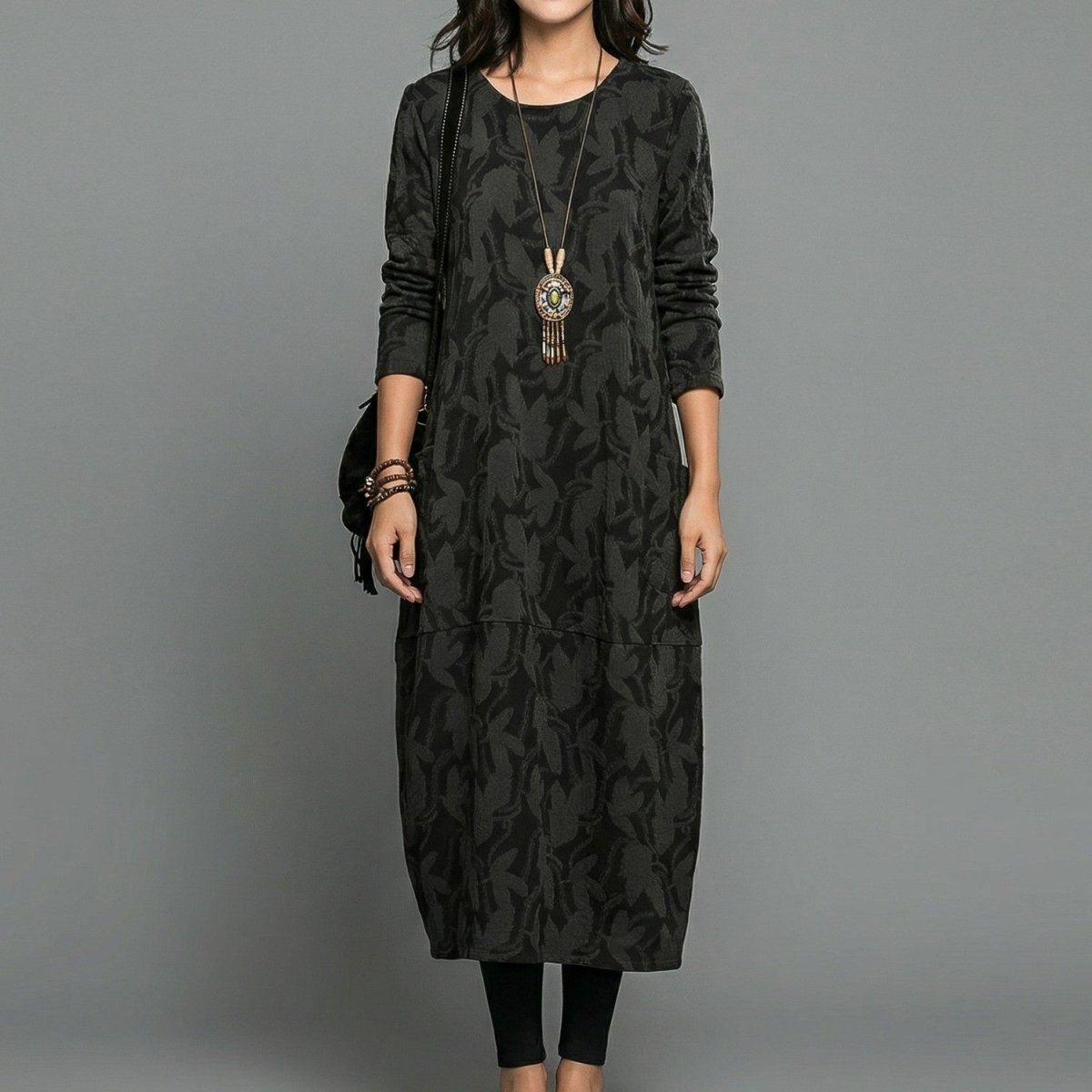 Elegant Printed Maxi Dress - Maxi Dress - Wild Eye Vision