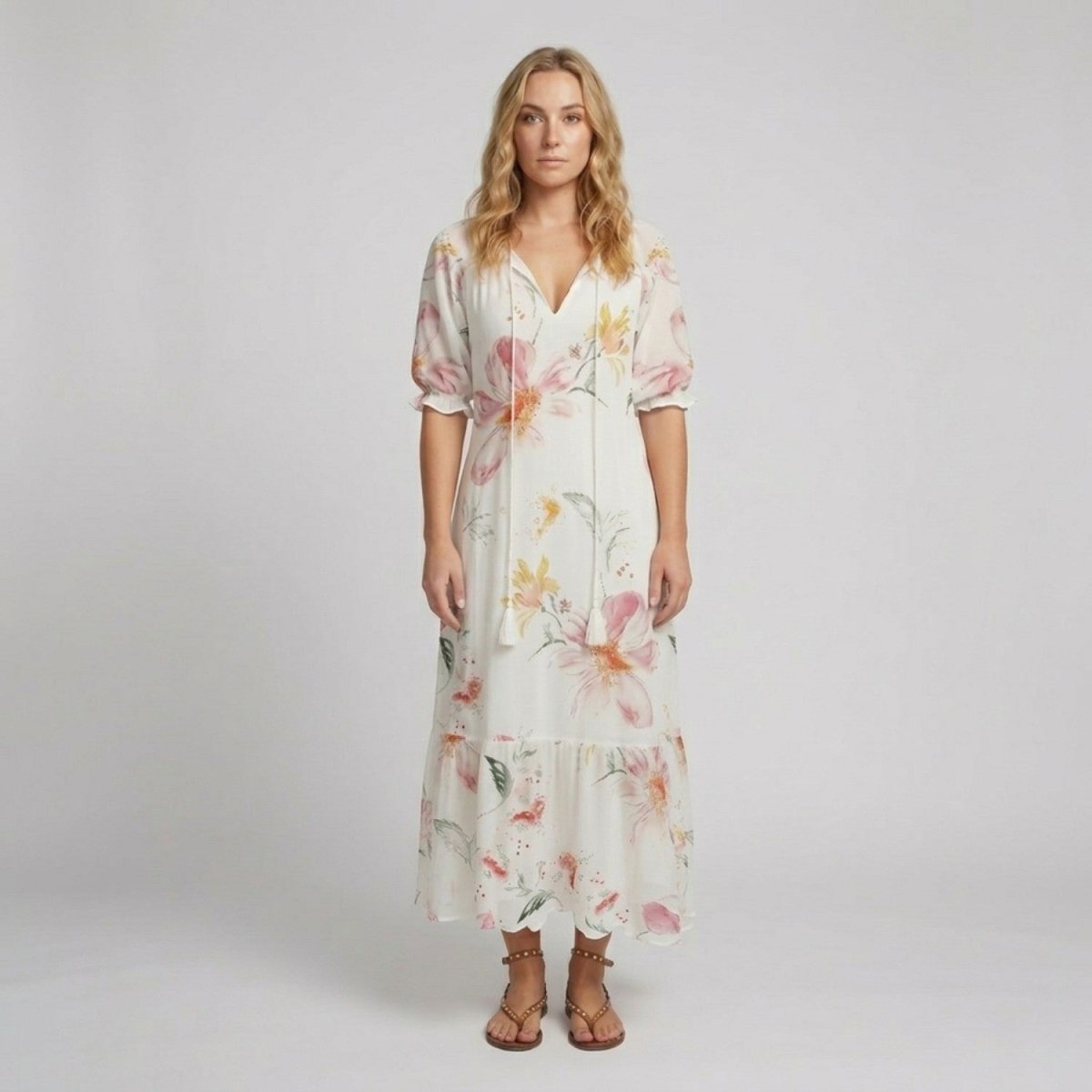 Floral Boho Maxi Dress - Maxi Dress - Wild Eye Vision