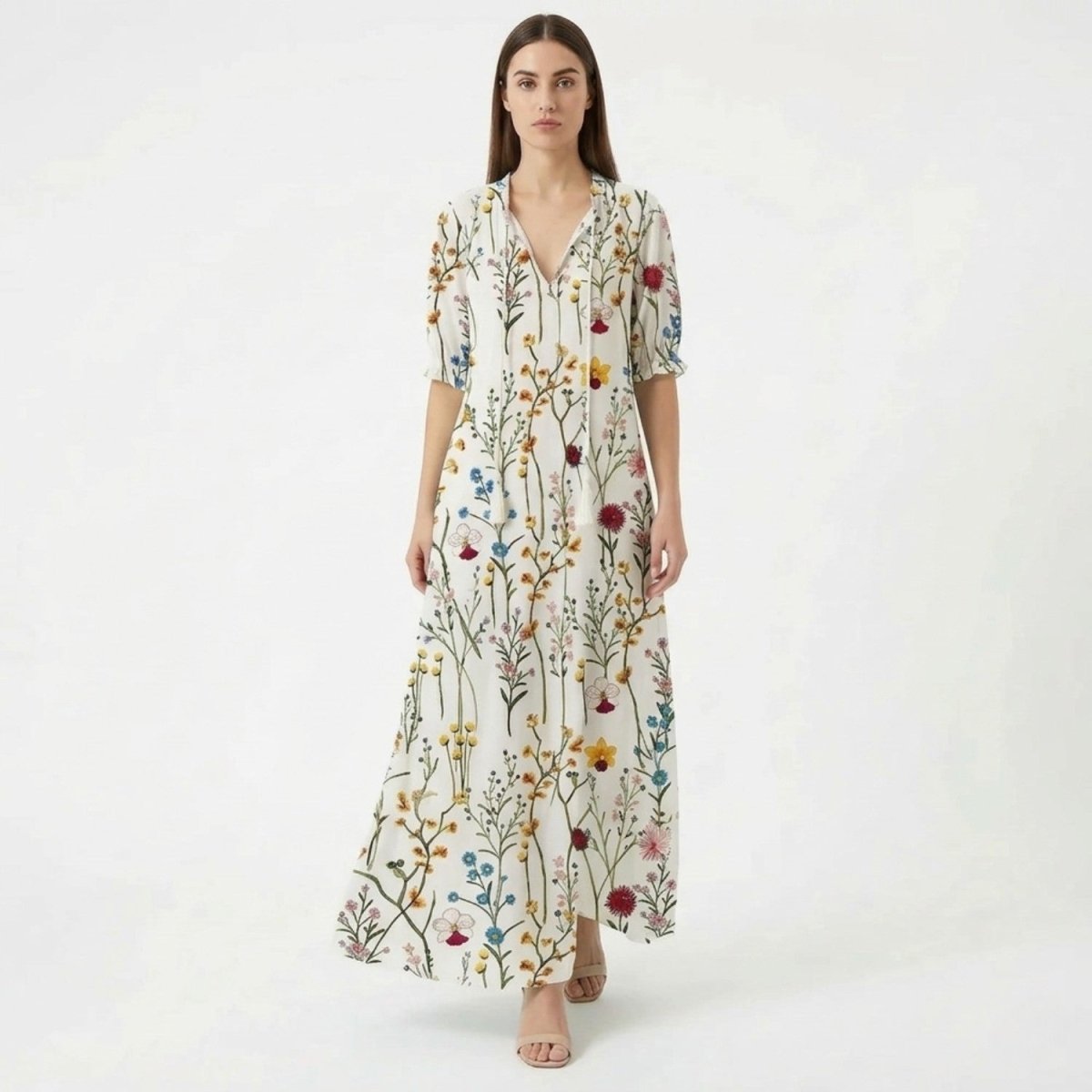 Floral Boho Maxi Dress - Maxi Dress - Wild Eye Vision