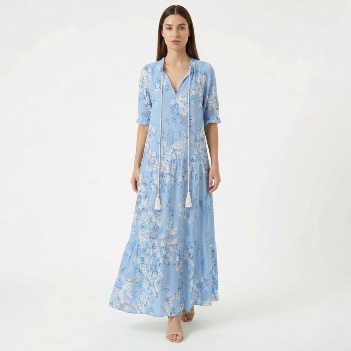 Floral Boho Maxi Dress - Maxi Dress - Wild Eye Vision