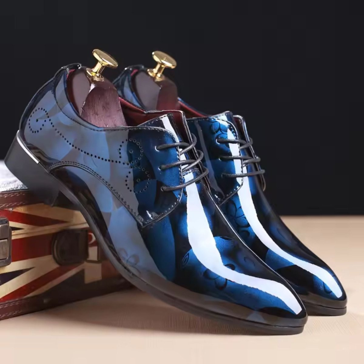 Floral Pattern Lace Up Oxfords - Dress Boots - Wild Eye Vision
