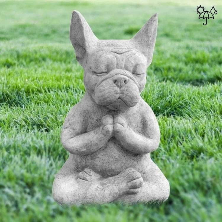 French Bulldog Yoga Statue - Bulldog Statue - Wild Eye Vision