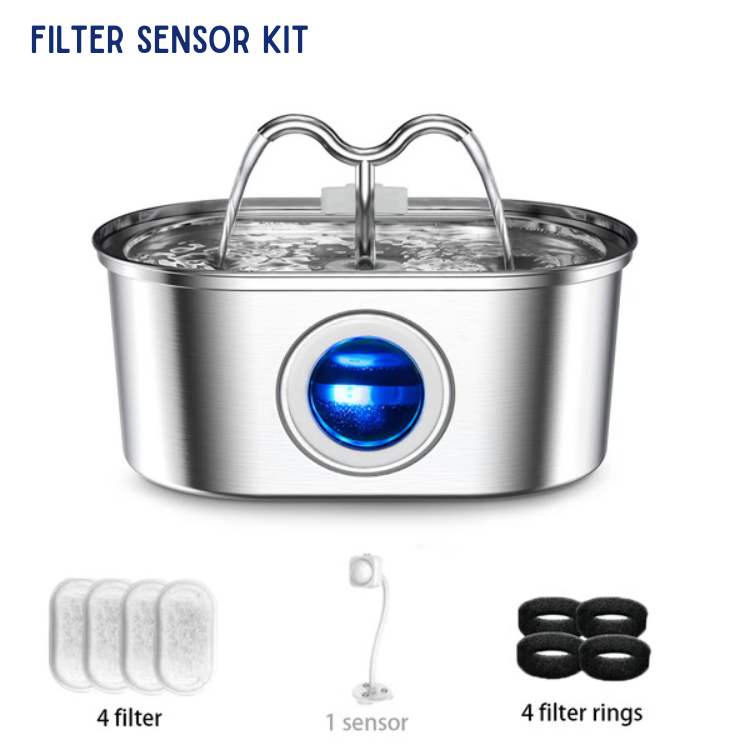 FreshFlow Silent Hydration Cat Fountain - Cat Fountain - Wild Eye Vision