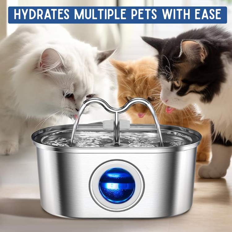 FreshFlow Silent Hydration Cat Fountain - Cat Fountain - Wild Eye Vision