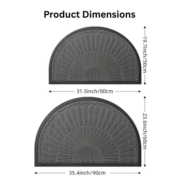 HalfCircle Welcome Door Mat - Door Mat - Wild Eye Vision