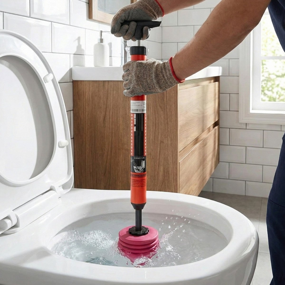High - Pressure Plunger for Quick Clogs - Toilet Plunger - Wild Eye Vision