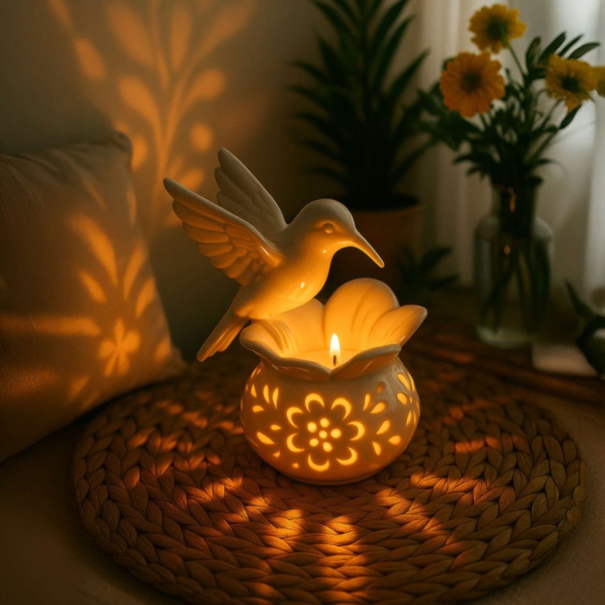 Hummingbird Glow Candle Lamp - Table Lamp - Wild Eye Vision