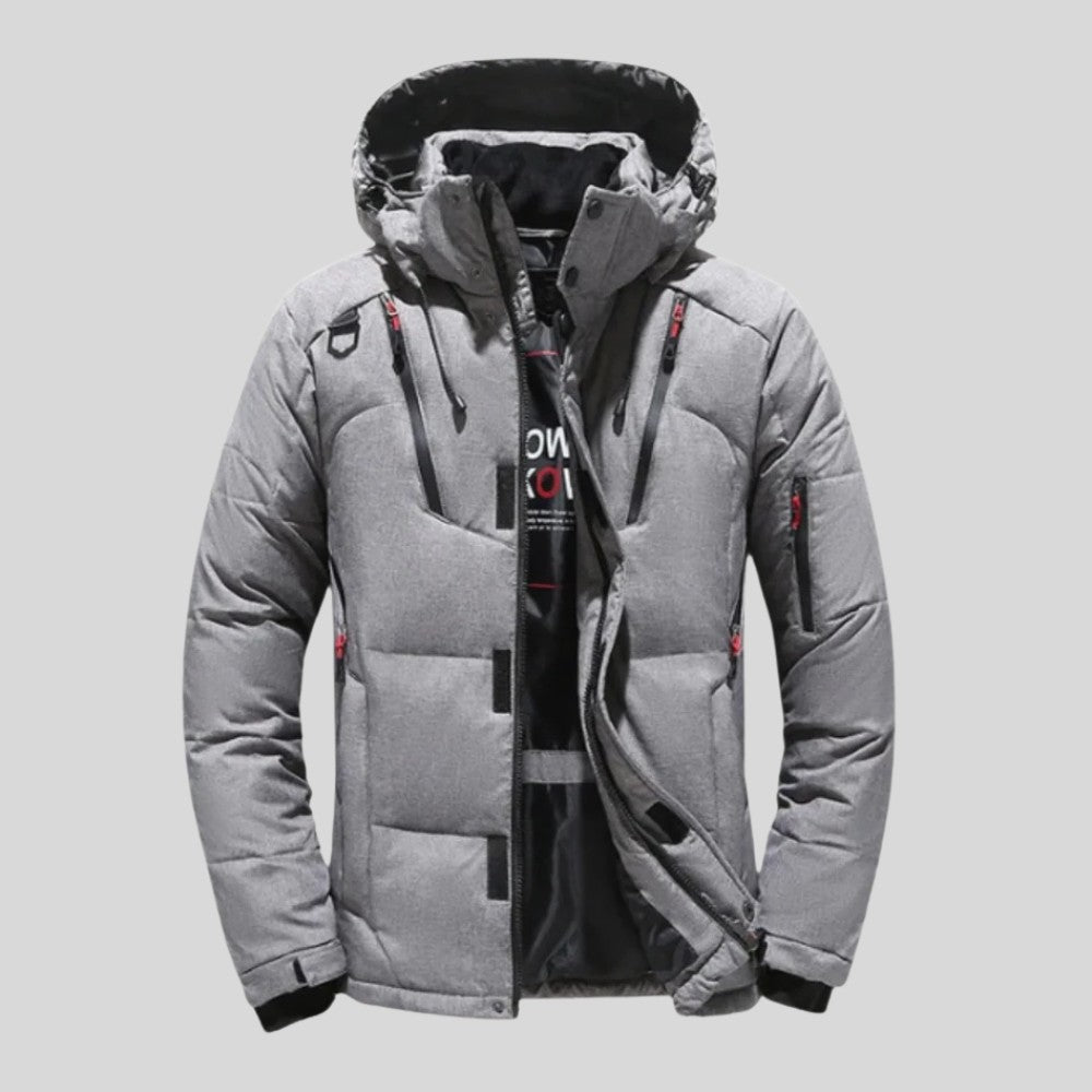 Insulated Puffer Jacket with Hood - Men's Puffer Jacket - Wild Eye Vision