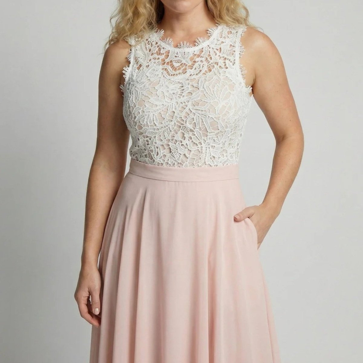 Lace Top Maxi Dress - Maxi Dress - Wild Eye Vision