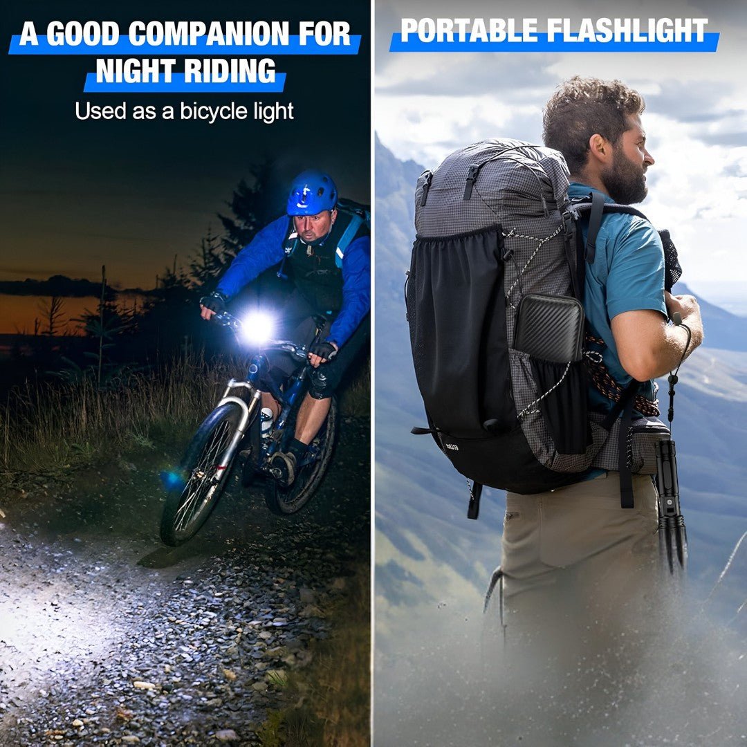 LumaBeam – 100,000 Lumen Rechargeable LED Flashlight with Power Bank & Waterproof Design - Flashlight - Wild Eye Vision