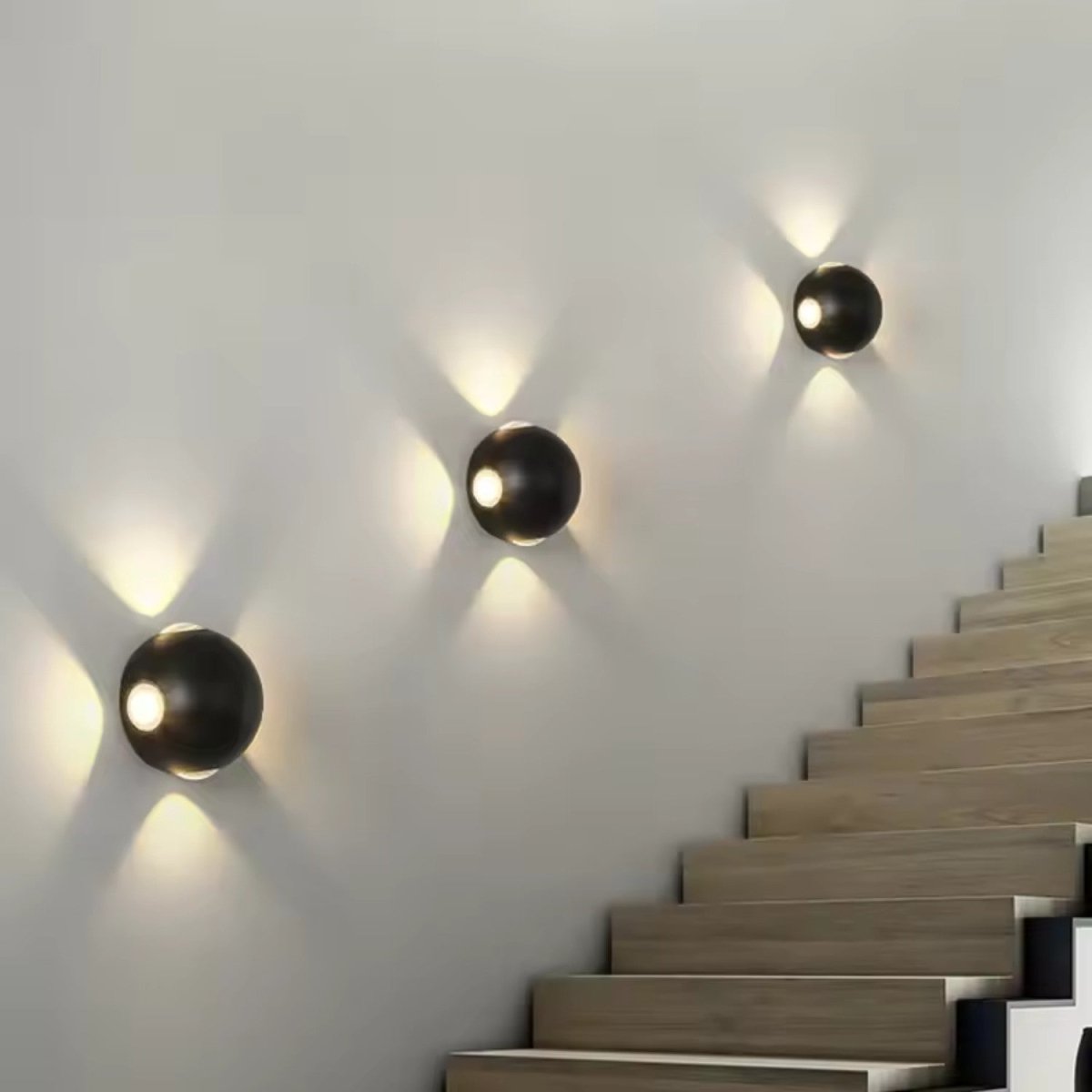 Matte Black Sculptural Beam Wall Light - Wall Light - Wild Eye Vision