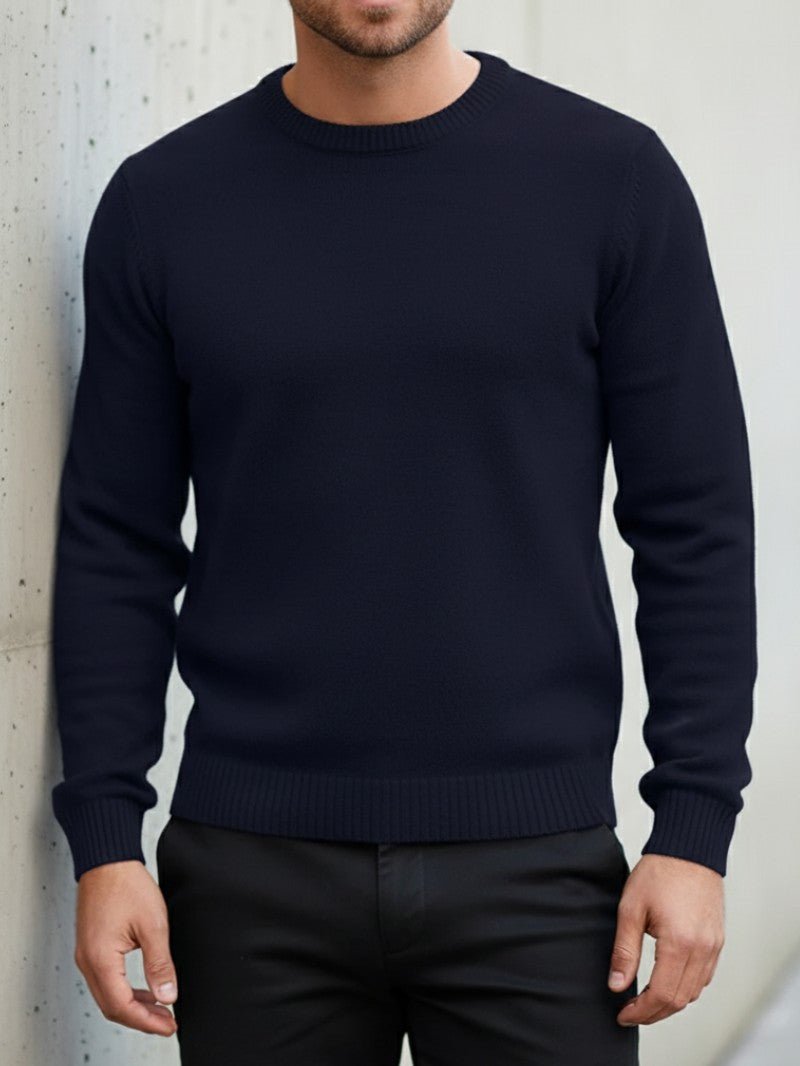 Men’s Casual Crew Neck Sweater - Men Jumper - Wild Eye Vision