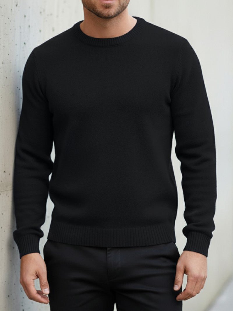 Men’s Casual Crew Neck Sweater - Men Jumper - Wild Eye Vision