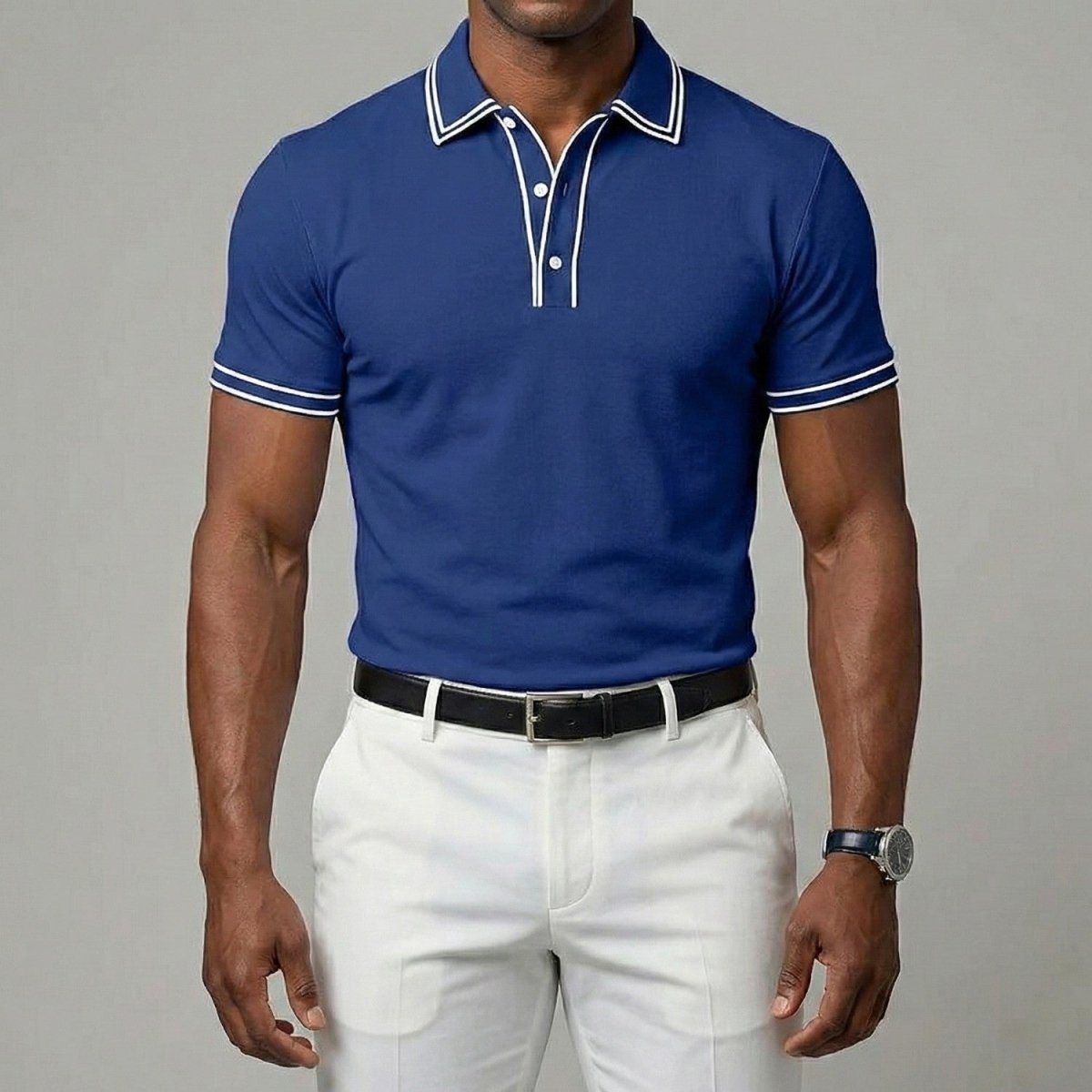 Men's Classic Contrast Tipped Polo Shirt - Polo Shirts - Wild Eye Vision