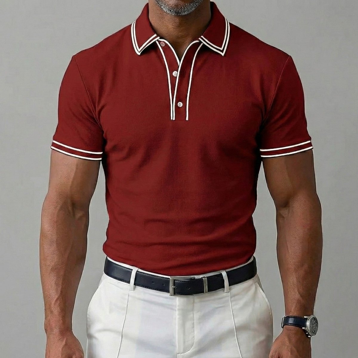 Men's Classic Contrast Tipped Polo Shirt - Polo Shirts - Wild Eye Vision