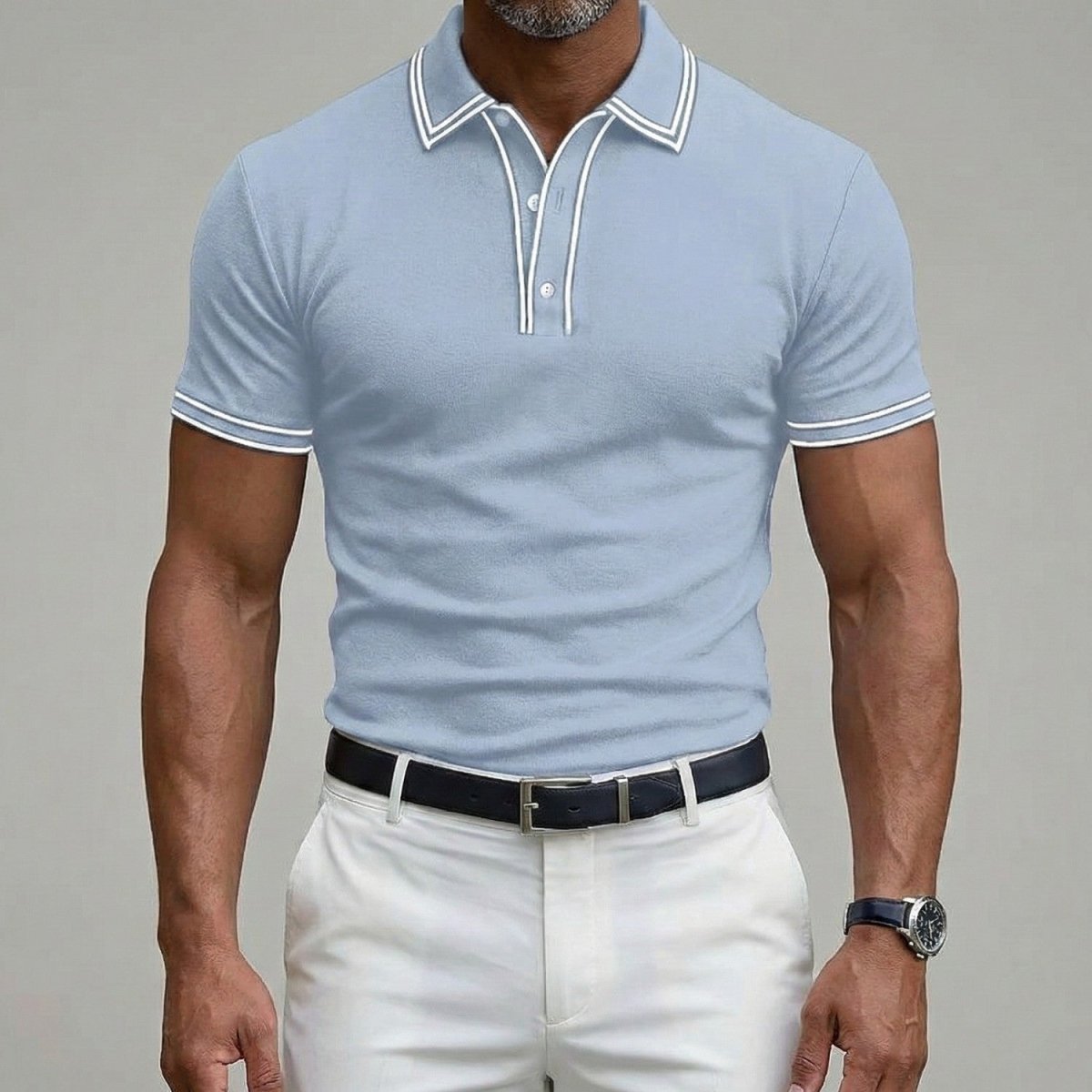 Men's Classic Contrast Tipped Polo Shirt - Polo Shirts - Wild Eye Vision