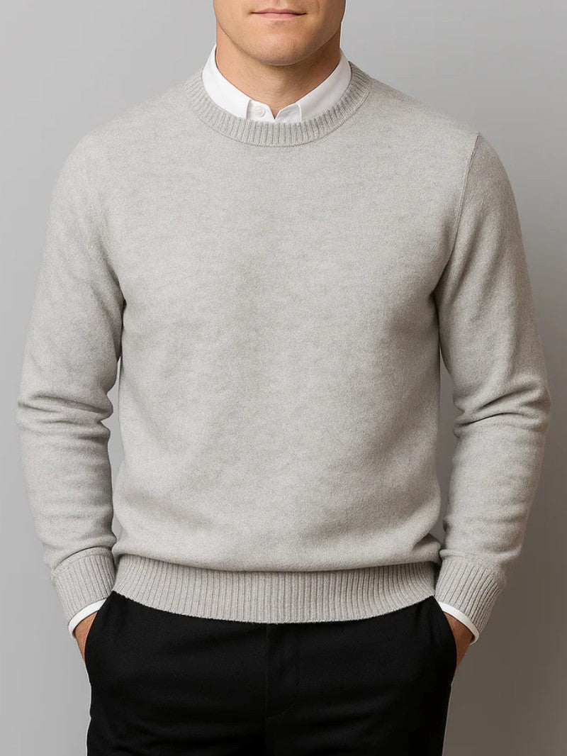 Men’s Classic Crew Neck Sweater - Men Jumper - Wild Eye Vision