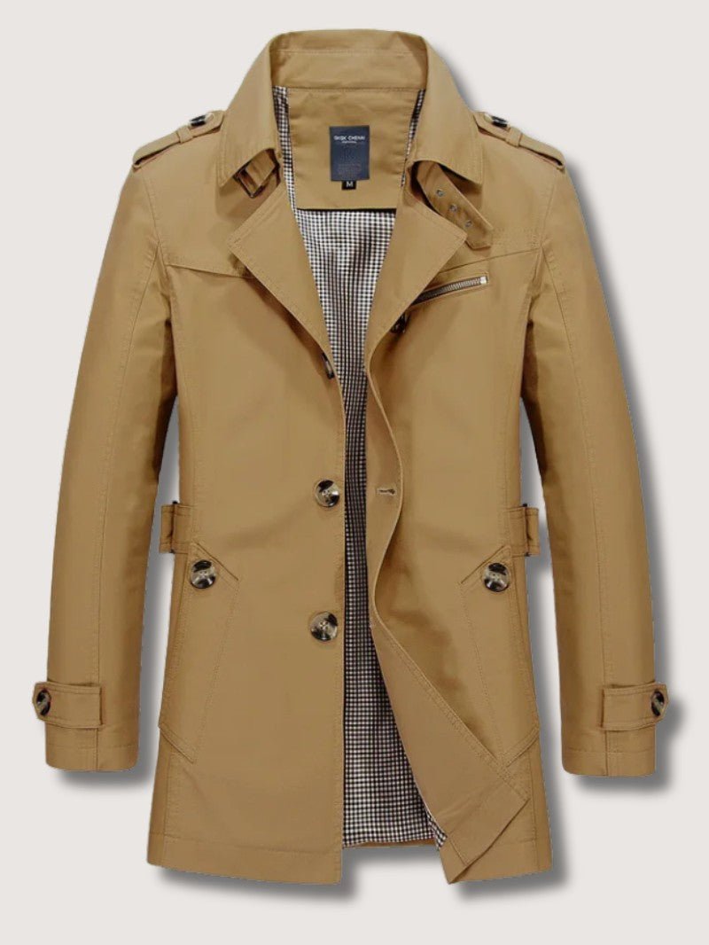 Men’s Elegant Trench Coat - Men's Coat - Wild Eye Vision
