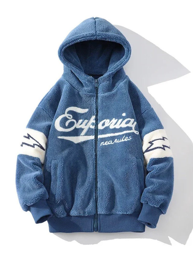 Men’s Fleece Zip - Up Hoodie - Men Cardigan - Wild Eye Vision