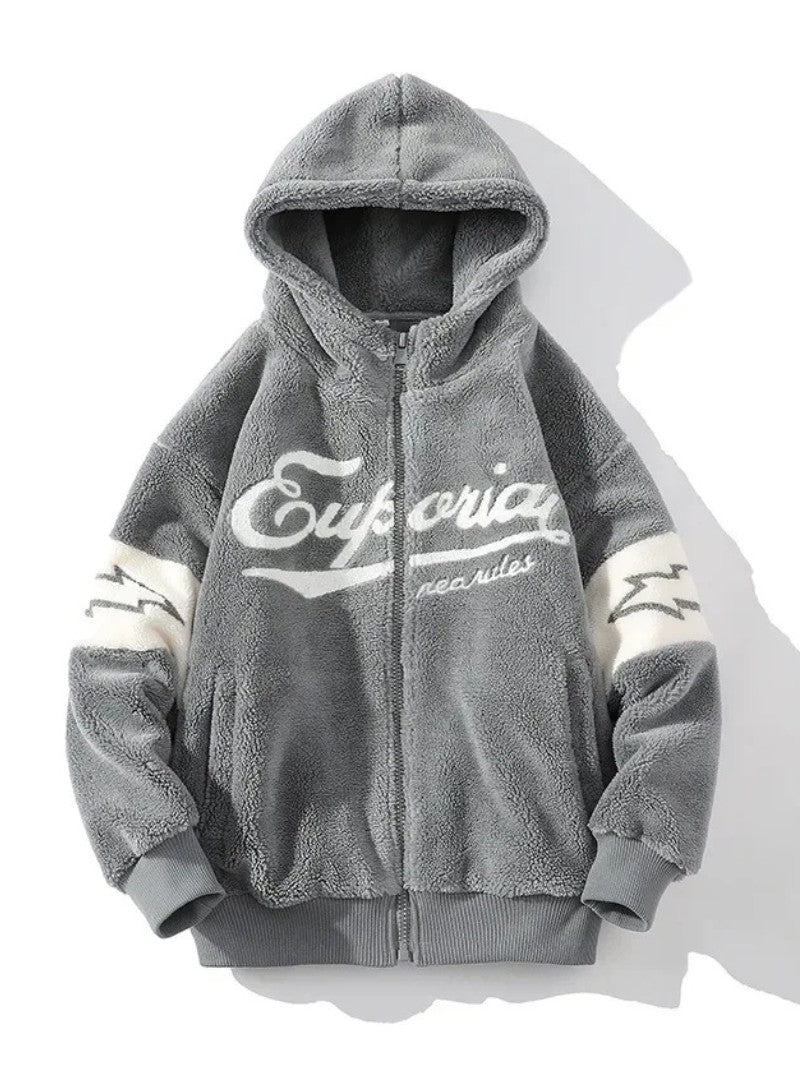 Men’s Fleece Zip - Up Hoodie - Men Cardigan - Wild Eye Vision