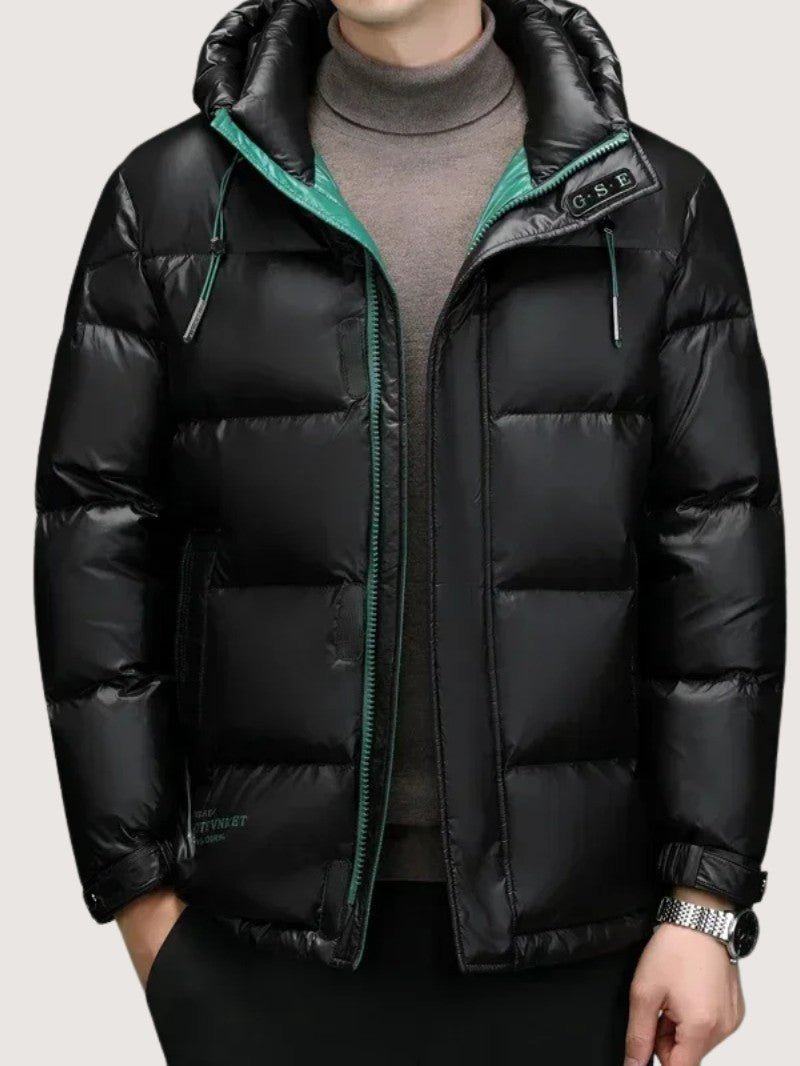 Men's Hooded Puffer Jacket - Men's Winter Jacket - Wild Eye Vision