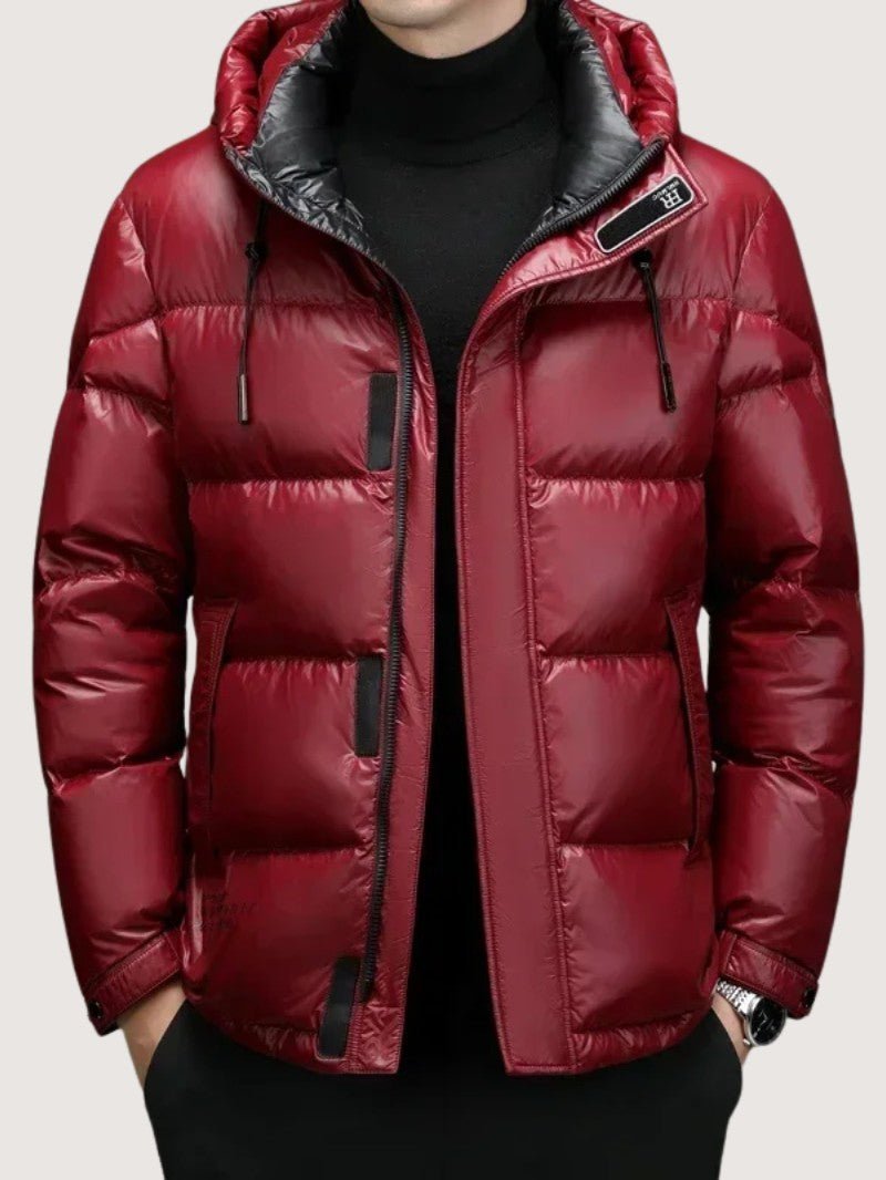 Men's Hooded Puffer Jacket - Men's Winter Jacket - Wild Eye Vision