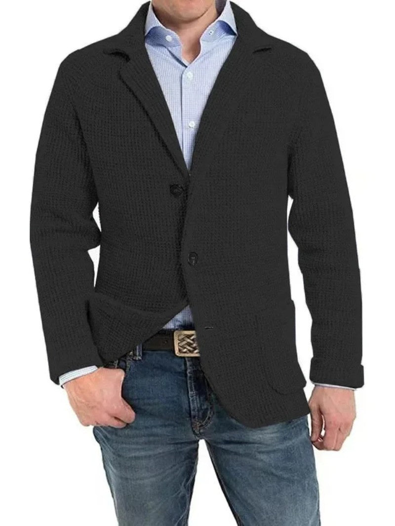Men’s Knit Button Cardigan - Men Knit Cardigan - Wild Eye Vision