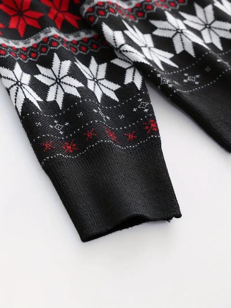 Men’s Knitted Cable Christmas Sweater - Mens Christmas Jumpers - Wild Eye Vision