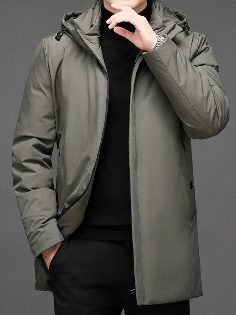 Men’s Long Hooded Winter Jacket - Men's Coat - Wild Eye Vision