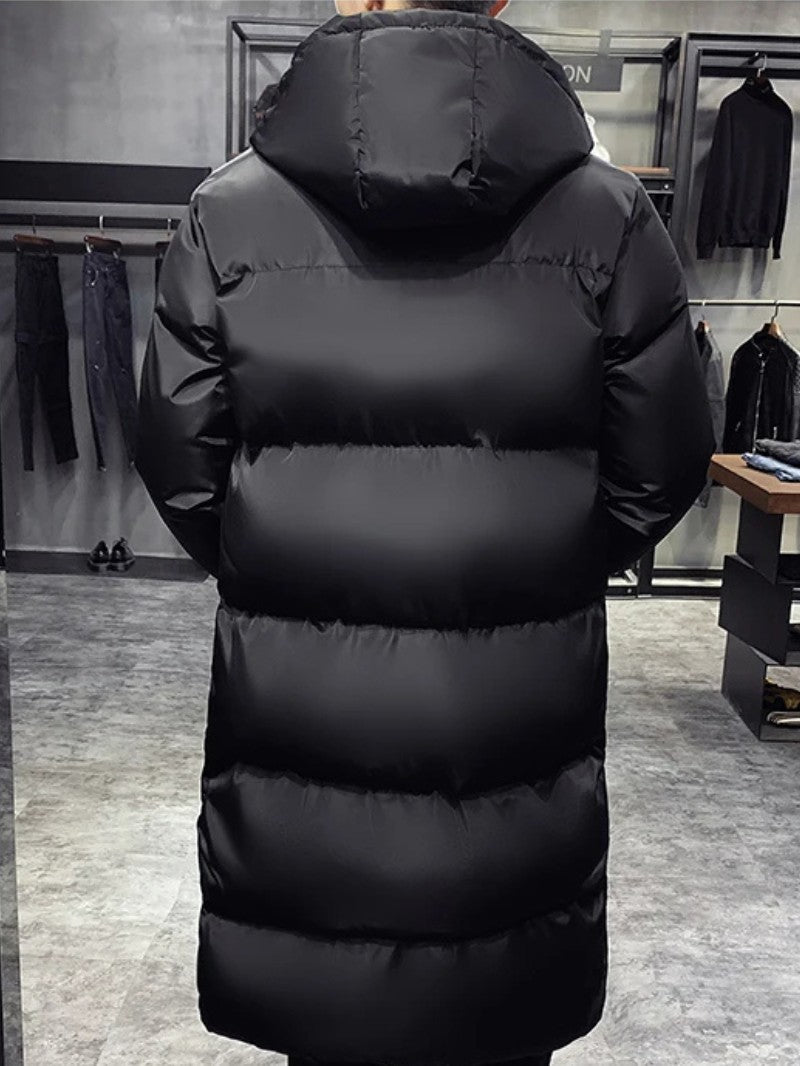 Men’s Long Winter Puffer Jacket - Men's Coat - Wild Eye Vision