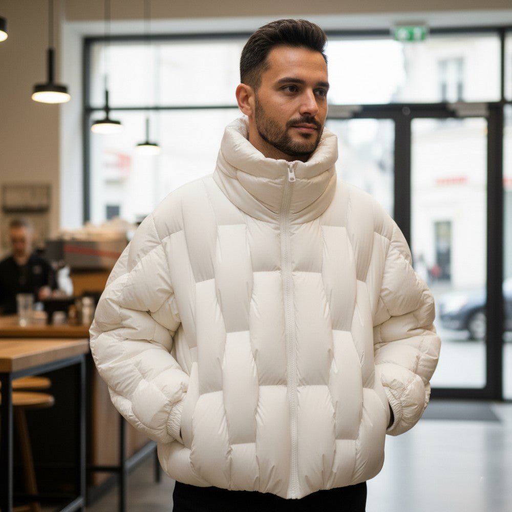 Men’s Quilted Puffer Jacket - Men's Puffer Jacket - Wild Eye Vision