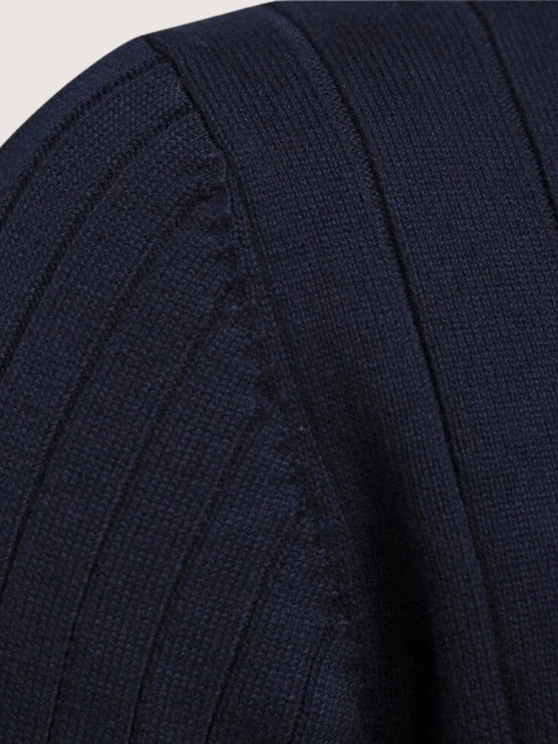 Men’s Ribbed Half Zip Sweater - Men Jumper - Wild Eye Vision