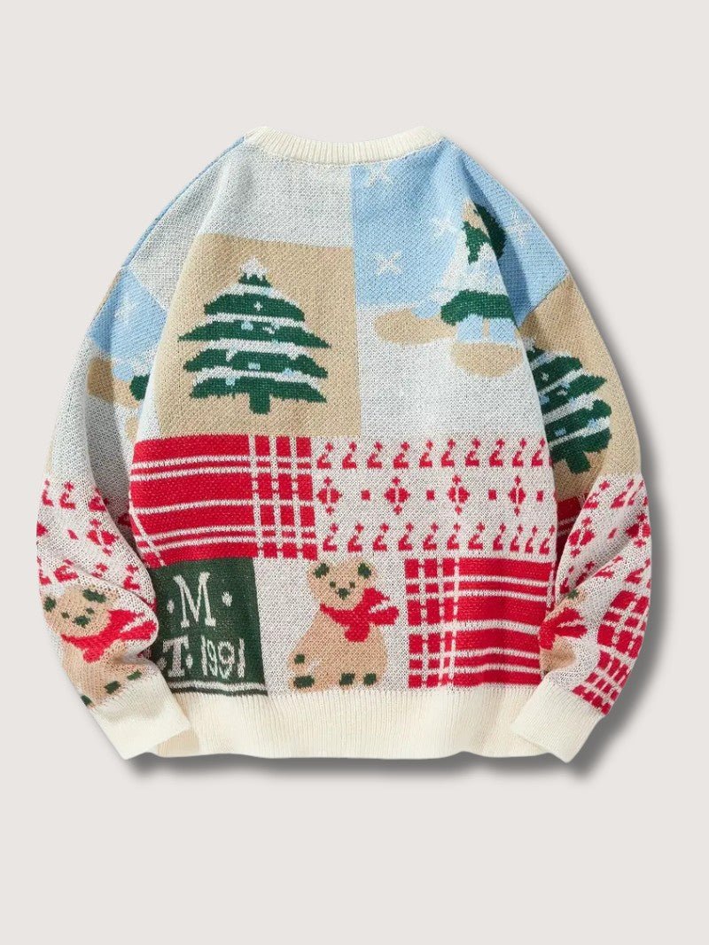 Men’s Santa Bear Christmas Sweater - Mens Christmas Jumpers - Wild Eye Vision