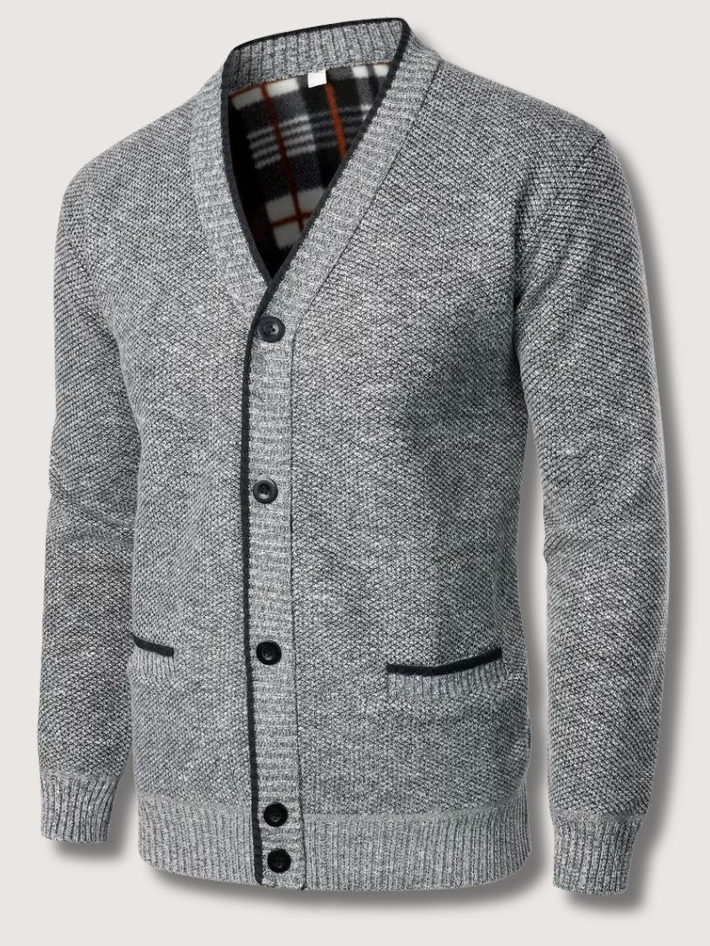 Men’s Thick Knit Cardigan - Men Knit Cardigan - Wild Eye Vision
