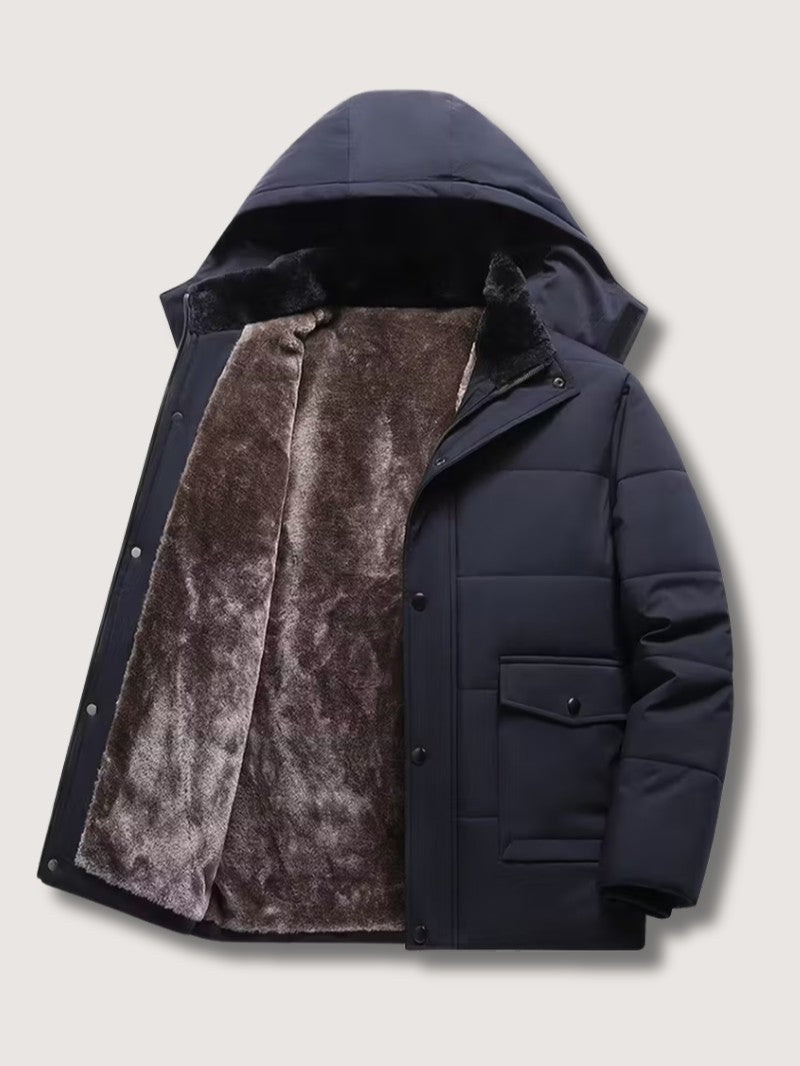 Men’s Thick Padded Winter Jacket - Men's Winter Jacket - Wild Eye Vision