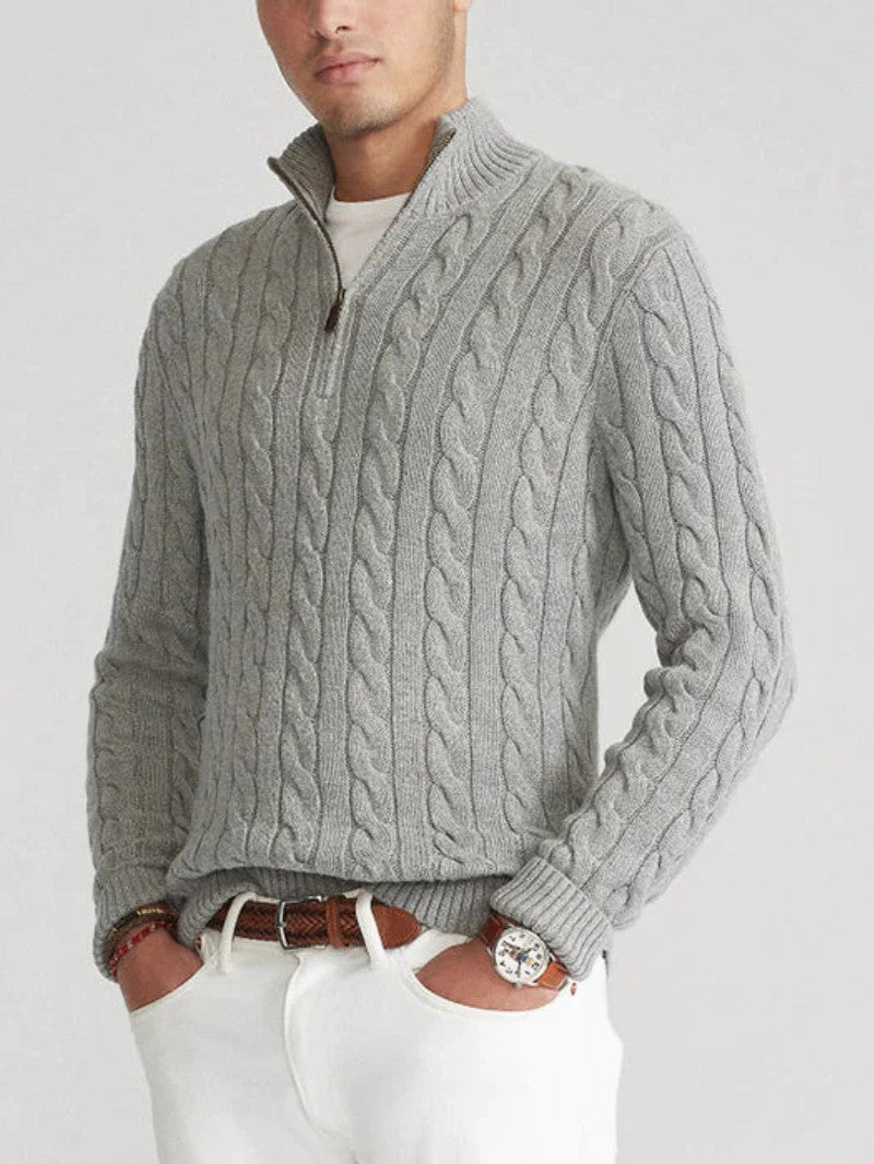 Men’s Wool Knit Sweater - Men Knitted Jumper - Wild Eye Vision