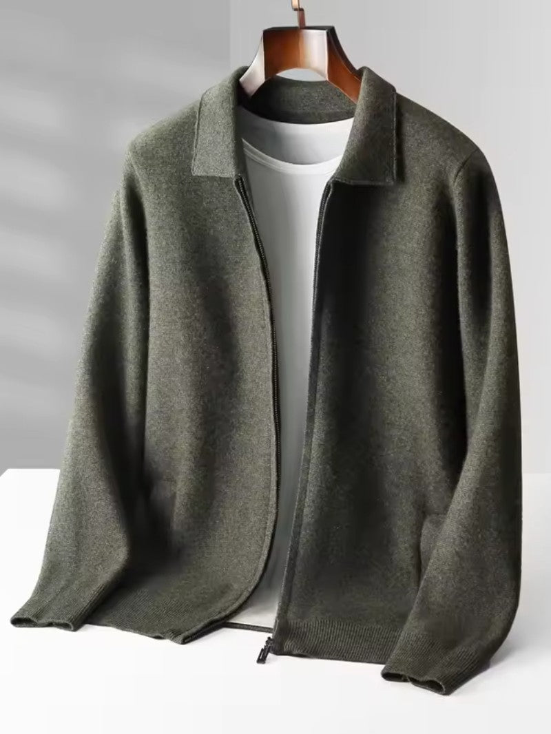 Modern Zip - Up Collar Cardigan - Men Cardigan - Wild Eye Vision