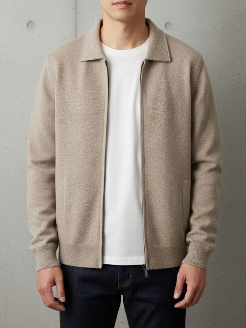 Modern Zip - Up Collar Cardigan - Men Cardigan - Wild Eye Vision
