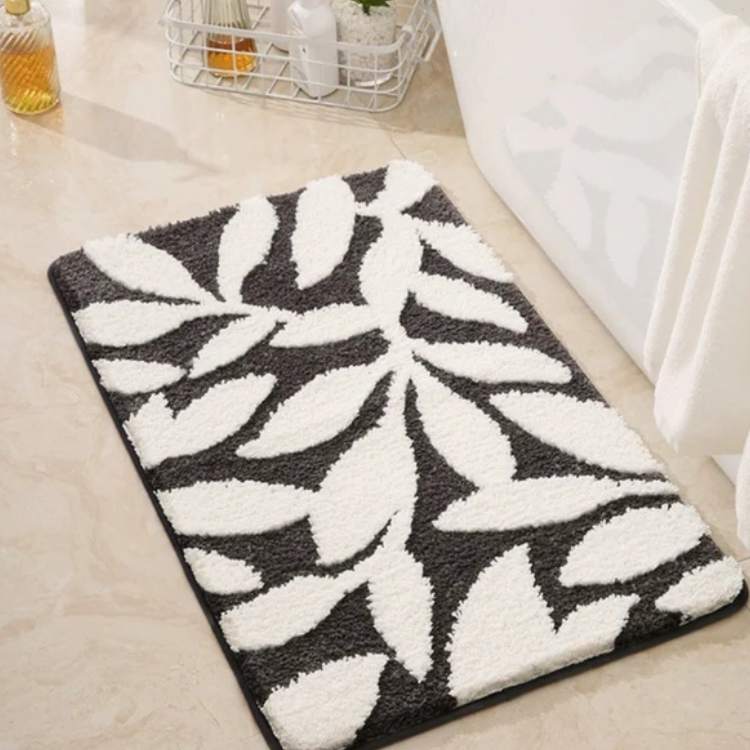 NatureSoft Ultra - Soft Leaf Pattern Bath Mat - Bath Mat - Wild Eye Vision