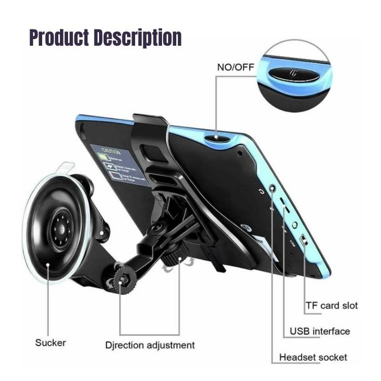 PathFinder Plus 7" Navigation System - Car Navigation System - Wild Eye Vision