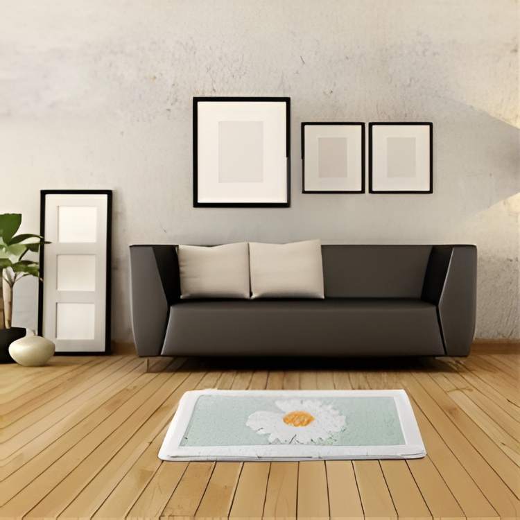 PetalTouch Floral Bathroom Mat - Bathroom Mat - Wild Eye Vision