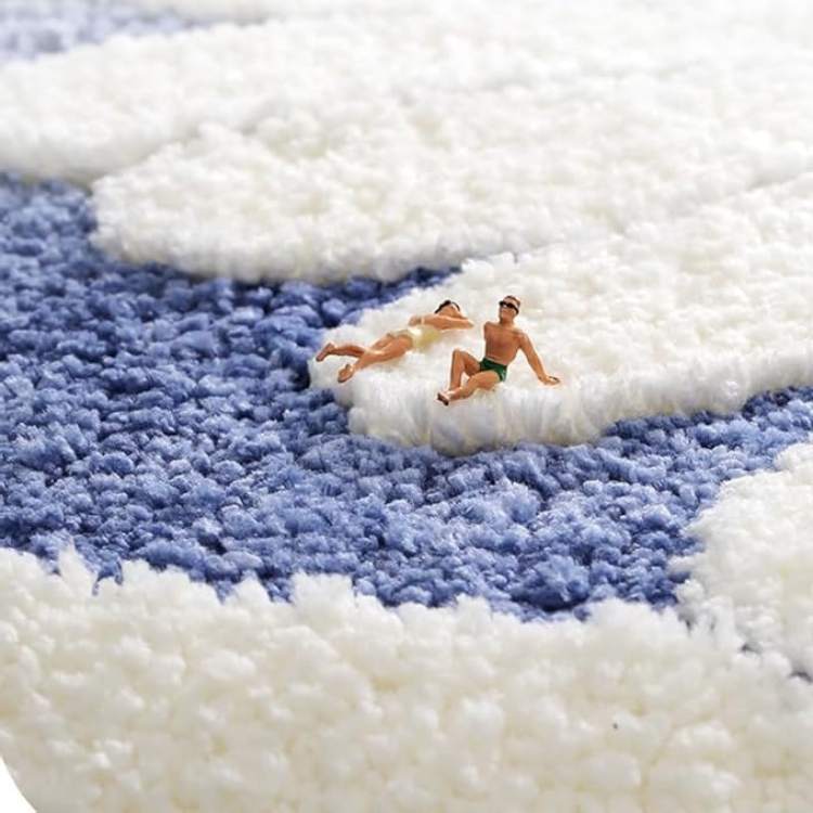 PetalTouch Floral Bathroom Mat - Bathroom Mat - Wild Eye Vision