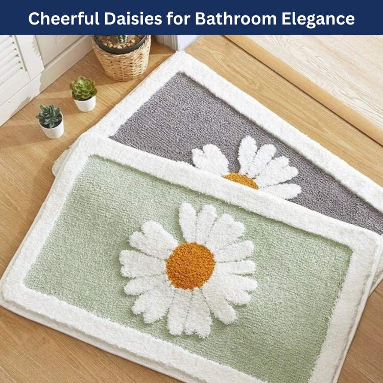 PetalTouch Floral Bathroom Mat - Bathroom Mat - Wild Eye Vision