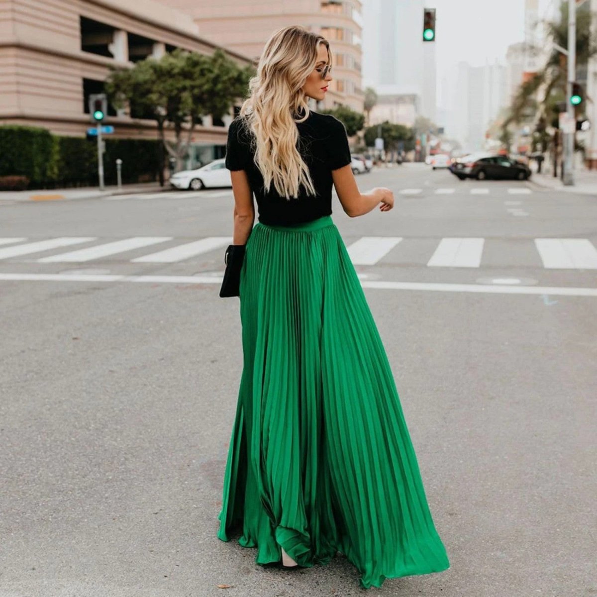 Pleated High Waist Maxi Skirt - Skirt - Wild Eye Vision