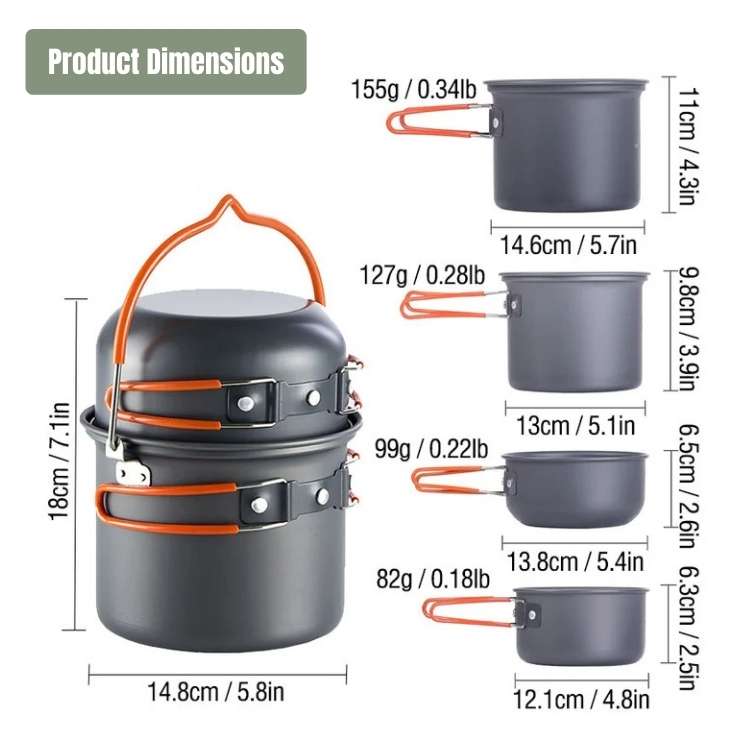 Portable Camping Cooking Set - Camping Cooking Set - Wild Eye Vision
