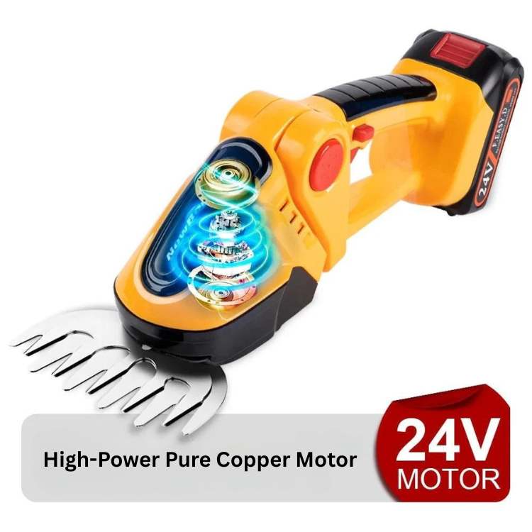 Professional 2 - in - 1 Cordless Hedge & Shrub Trimmer - Hedge Trimmer - Wild Eye Vision