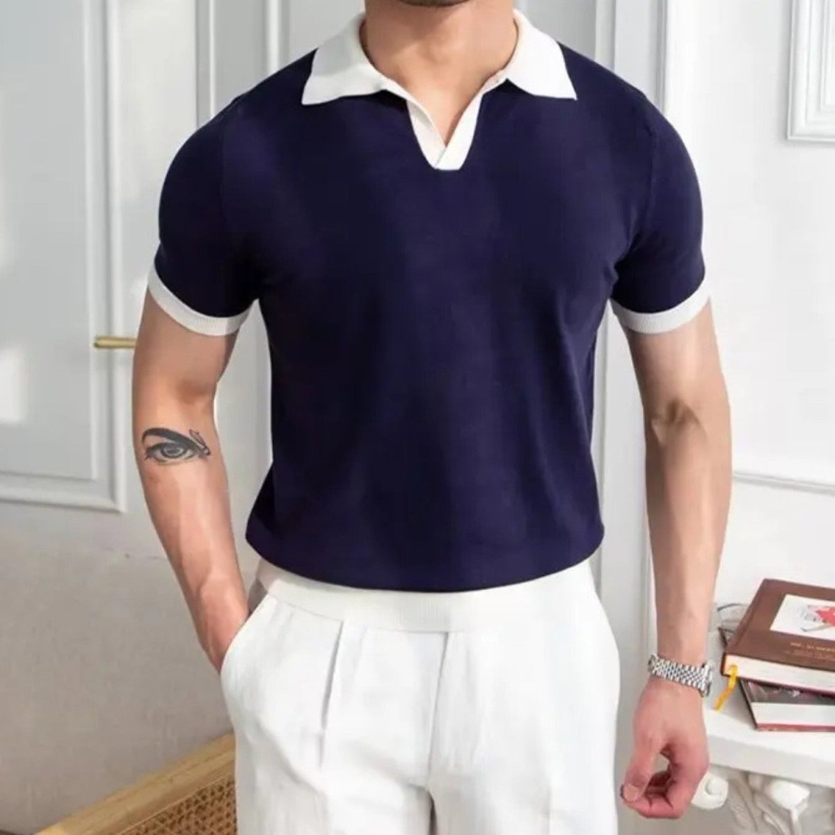 Regular Fit Knitted Polo Shirt - Polo Shirts - Wild Eye Vision