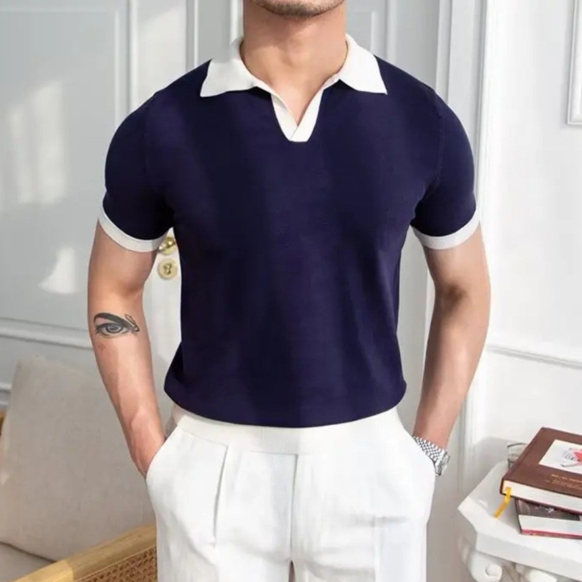 Regular Fit Knitted Polo Shirt - Polo Shirts - Wild Eye Vision